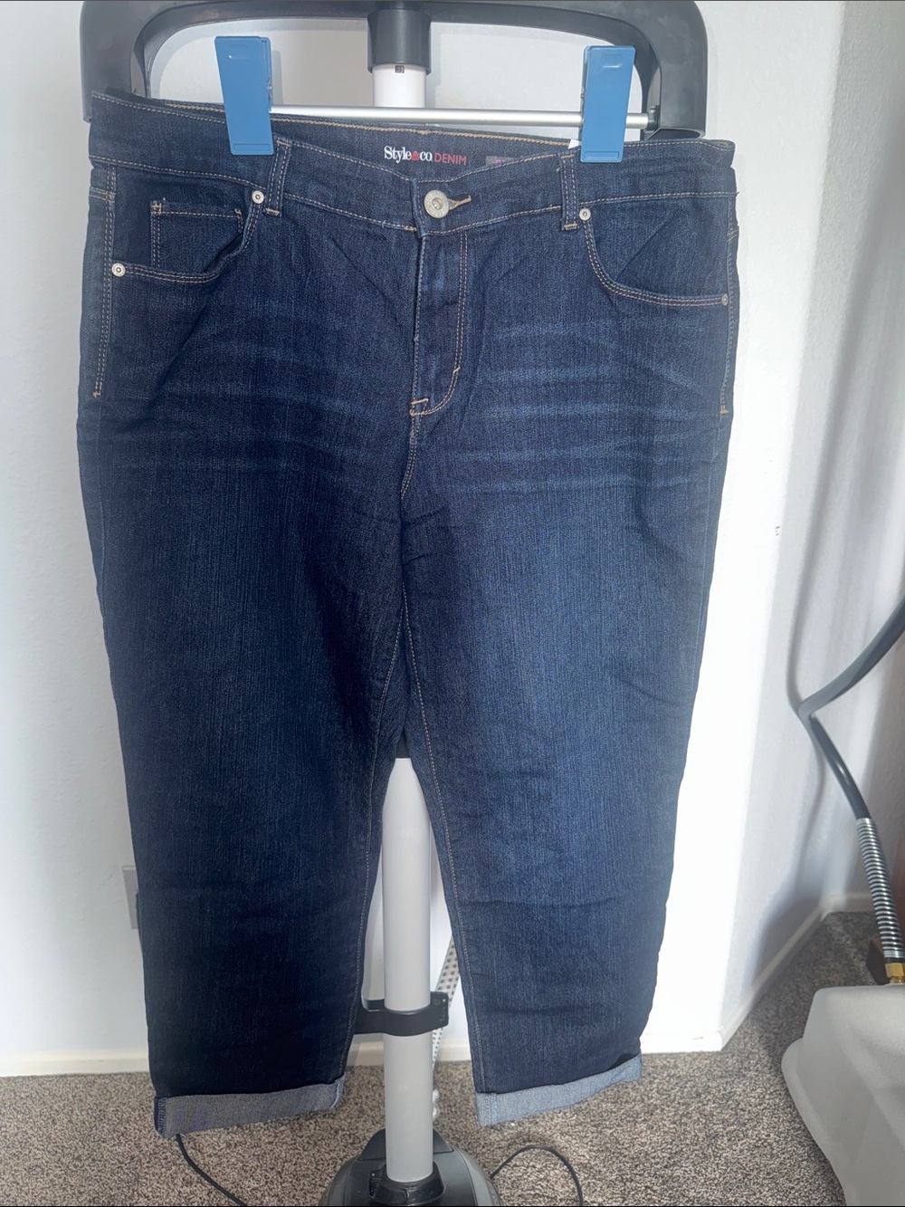 Style & Co. Women’s Dark Indigo Relaxed Fit Jeans